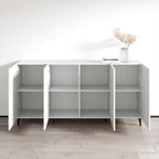 Buffet moderne de 75 po au fini mat | Grand espace de rangement | Fabrication européenne, livré à plat