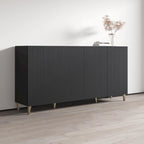 Buffet moderne de 75 po au fini mat | Grand espace de rangement | Fabrication européenne, livré à plat