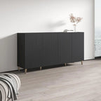 Buffet moderne de 75 po au fini mat | Grand espace de rangement | Fabrication européenne, livré à plat