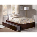 Lit plateforme King avec lit gigogne double XL | Bois massif | Sans sommier tapissier, capacité de 363 kg