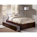 Lit plateforme King avec lit gigogne double XL | Bois massif | Sans sommier tapissier, capacité de 363 kg