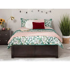 Lit plateforme King avec lit gigogne double XL | Bois massif | Sans sommier tapissier, capacité de 363 kg