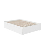 Lit plateforme King avec lit gigogne double XL | Bois massif | Sans sommier tapissier, capacité de 363 kg