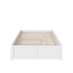 Lit plateforme King avec lit gigogne double XL | Bois massif | Sans sommier tapissier, capacité de 363 kg