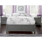 Lit plateforme King avec lit gigogne double XL | Bois massif | Sans sommier tapissier, capacité de 363 kg