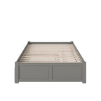 Lit plateforme King avec lit gigogne double XL | Bois massif | Sans sommier tapissier, capacité de 363 kg
