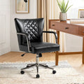 Chaise de bureau moderne pivotante à hauteur réglable avec capitonnage en losanges