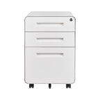 Classeurs en acier à 3 tiroirs avec serrure, mobile sous le bureau, armoire entièrement assemblée