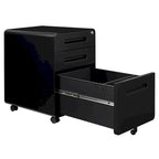 Classeurs en acier à 3 tiroirs avec serrure, mobile sous le bureau, armoire entièrement assemblée