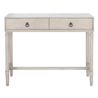 Console 2 tiroirs | Style Campagne Française | Détails sculptés, finition élégante, 91 cm l.