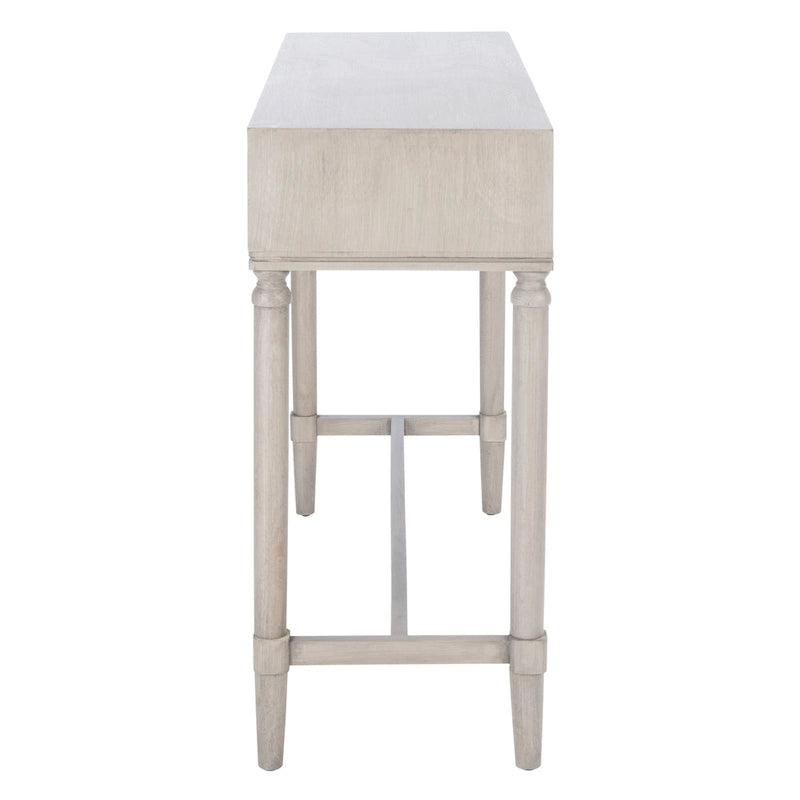 Console 2 tiroirs | Style Campagne Française | Détails sculptés, finition élégante, 91 cm l.