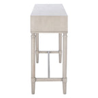 Console 2 tiroirs | Style Campagne Française | Détails sculptés, finition élégante, 91 cm l.