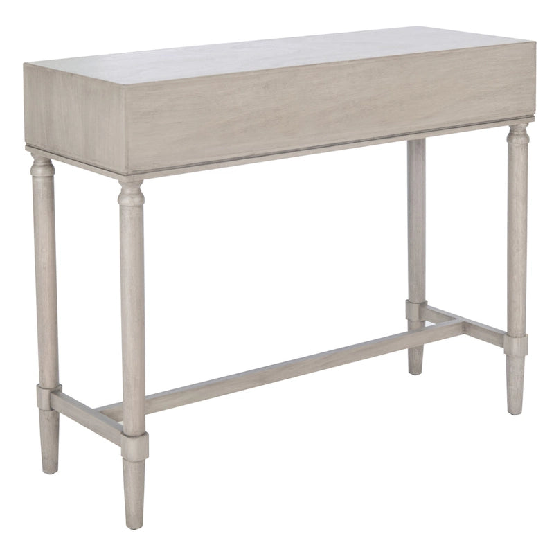 Console 2 tiroirs | Style Campagne Française | Détails sculptés, finition élégante, 91 cm l.