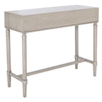 Console 2 tiroirs | Style Campagne Française | Détails sculptés, finition élégante, 91 cm l.