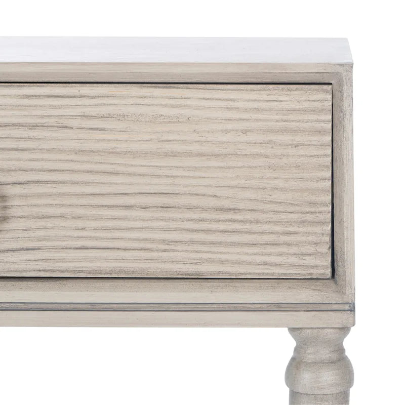 Console 2 tiroirs | Style Campagne Française | Détails sculptés, finition élégante, 91 cm l.