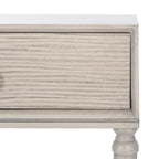 Console 2 tiroirs | Style Campagne Française | Détails sculptés, finition élégante, 91 cm l.