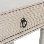 Console 2 tiroirs | Style Campagne Française | Détails sculptés, finition élégante, 91 cm l.