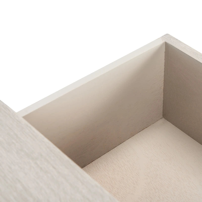 Console 2 tiroirs | Style Campagne Française | Détails sculptés, finition élégante, 91 cm l.