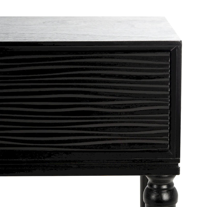 Console 2 tiroirs | Style Campagne Française | Détails sculptés, finition élégante, 91 cm l.