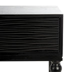 Console 2 tiroirs | Style Campagne Française | Détails sculptés, finition élégante, 91 cm l.