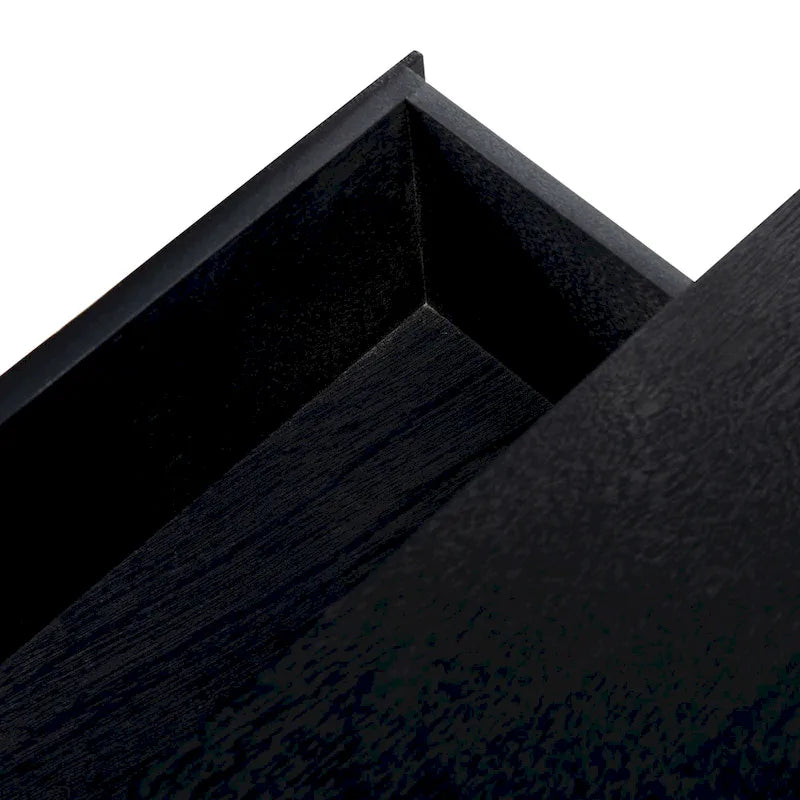 Console 2 tiroirs | Style Campagne Française | Détails sculptés, finition élégante, 91 cm l.