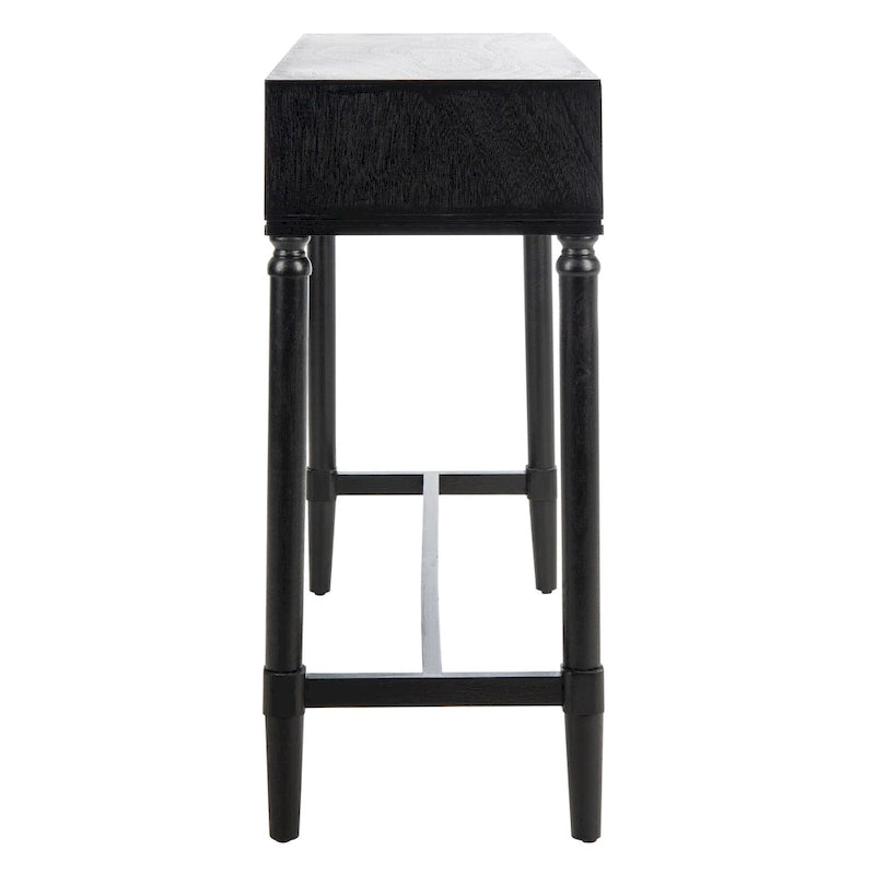 Console 2 tiroirs | Style Campagne Française | Détails sculptés, finition élégante, 91 cm l.