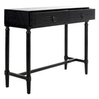 Console 2 tiroirs | Style Campagne Française | Détails sculptés, finition élégante, 91 cm l.