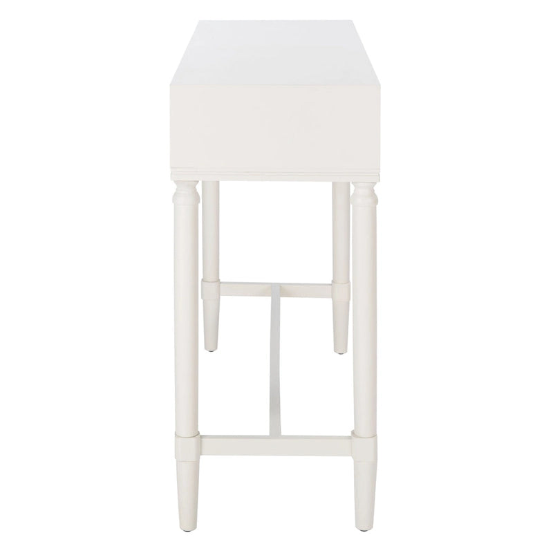 Console 2 tiroirs | Style Campagne Française | Détails sculptés, finition élégante, 91 cm l.