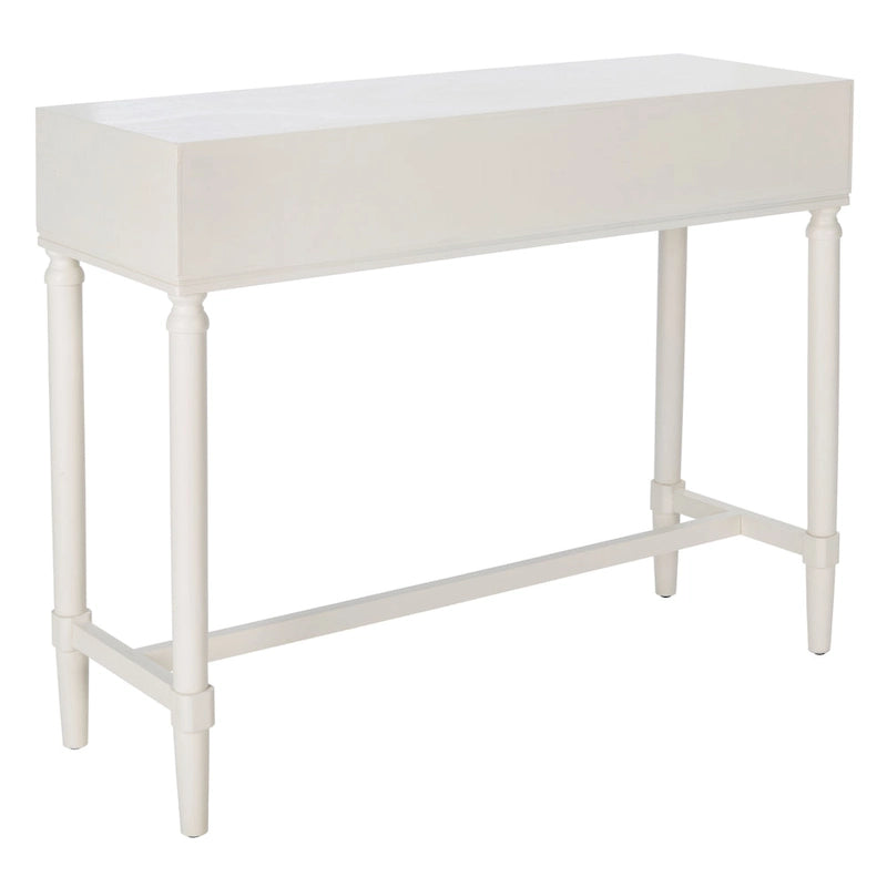Console 2 tiroirs | Style Campagne Française | Détails sculptés, finition élégante, 91 cm l.
