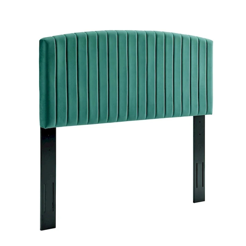 Tête de lit en velours pour lit double / grand lit