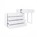 Extended Desktop 10 Drawers Storage Vanity without Handle - N/A