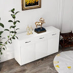 Guéridon Sidrboard moderne, Table d'appoint avec tiroir et portes