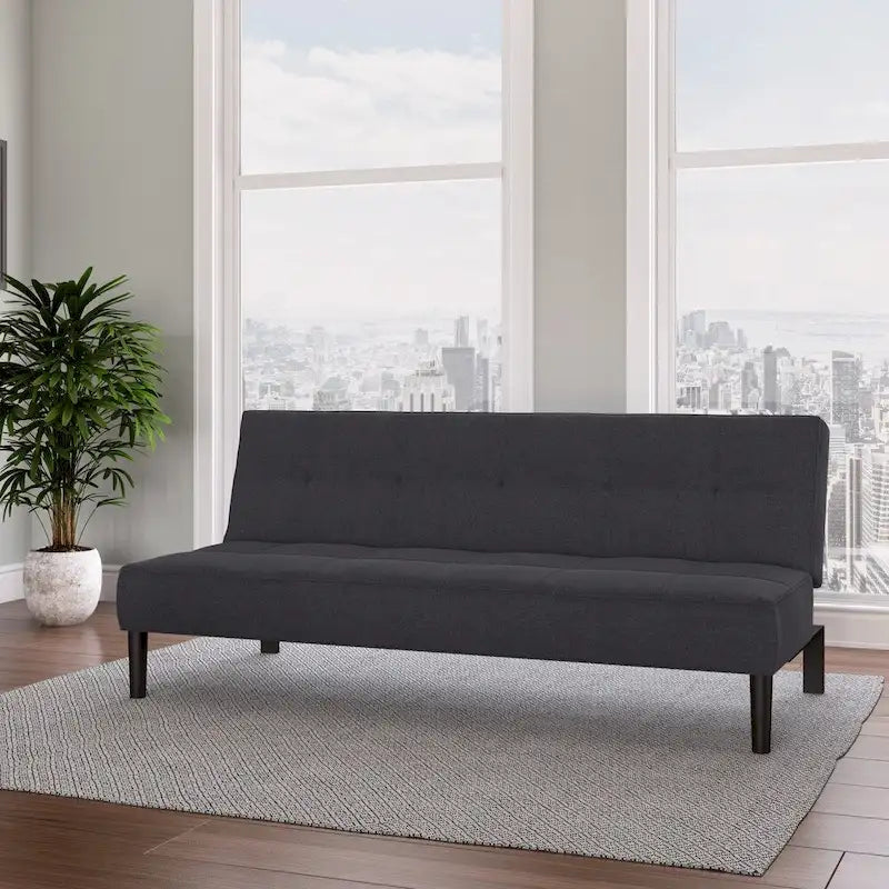 CorLiving Convertible Futon Sofa Bed with Textured Mattress