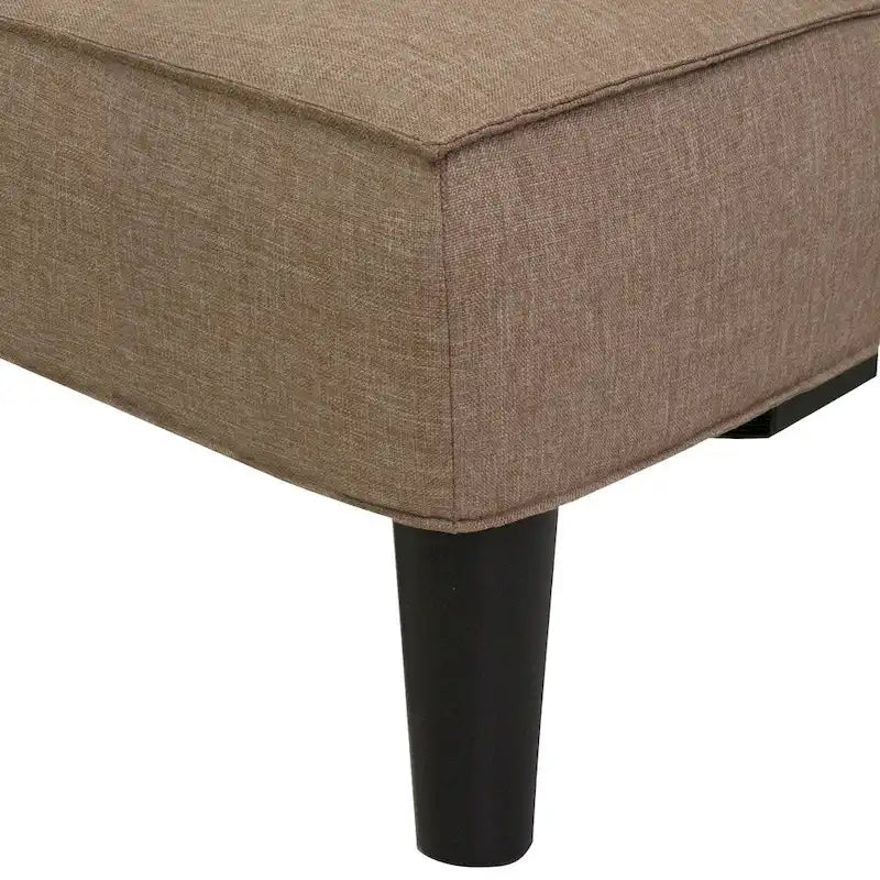 Canapé-lit convertible futon | Tissu texturé capitonné | Cadre en bois massif, 2 positions inclinables