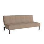 Canapé-lit convertible futon | Tissu texturé capitonné | Cadre en bois massif, 2 positions inclinables