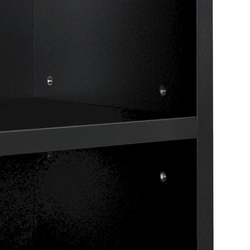 Tour de rangement multimédia à 8 niveaux, meuble de rangement fin pour CD et DVD avec étagères réglables, bibliothèque multi-fonctions à deux étages