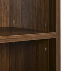 Tour de rangement multimédia à 8 niveaux, meuble de rangement fin pour CD et DVD avec étagères réglables, bibliothèque multi-fonctions à deux étages