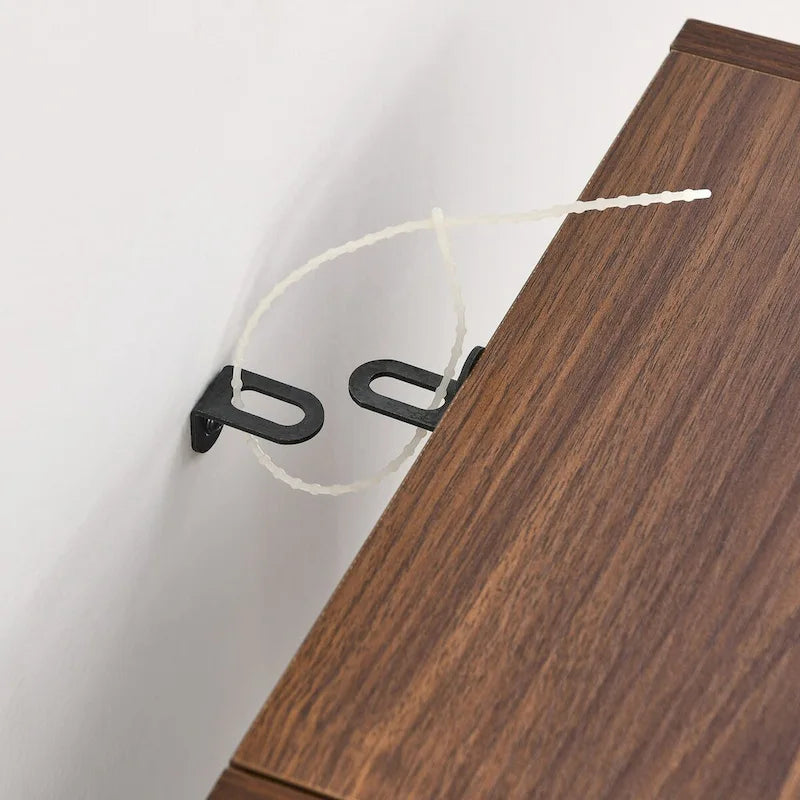 Tour de rangement multimédia à 8 niveaux, meuble de rangement fin pour CD et DVD avec étagères réglables, bibliothèque multi-fonctions à deux étages
