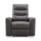 Fauteuil inclinable manuel en tissu | Structure en pin massif | 100 % polyester, capacité de 136 kg