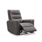 Fauteuil inclinable manuel en tissu | Structure en pin massif | 100 % polyester, capacité de 136 kg