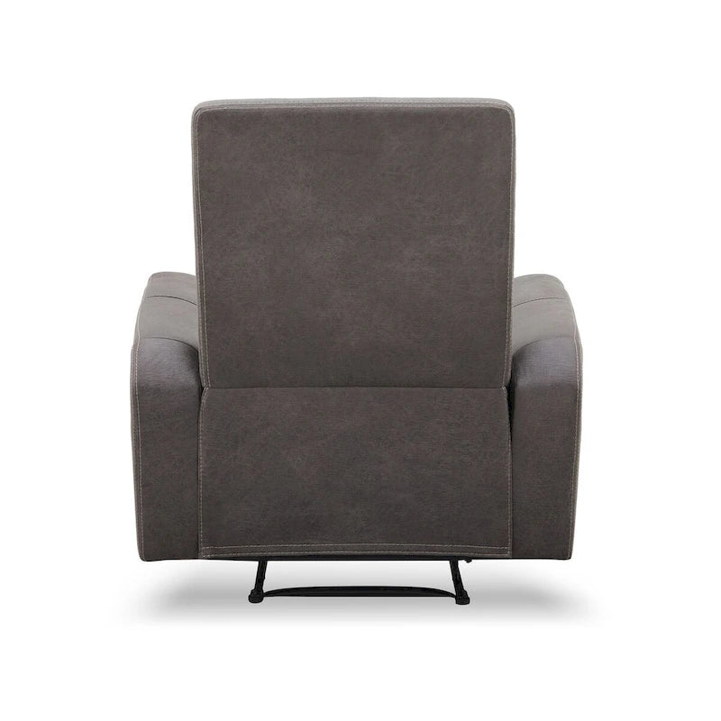 Fauteuil inclinable manuel en tissu | Structure en pin massif | 100 % polyester, capacité de 136 kg