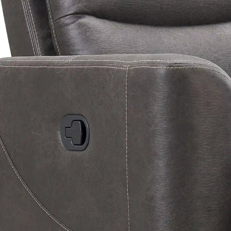 Fauteuil inclinable manuel en tissu | Structure en pin massif | 100 % polyester, capacité de 136 kg