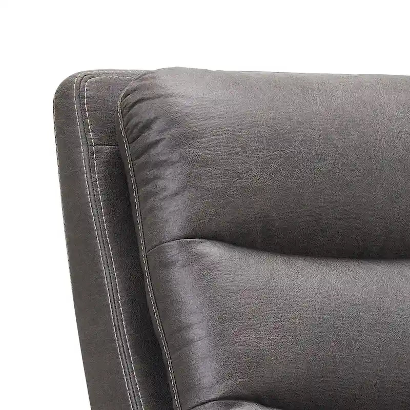 Fauteuil inclinable manuel en tissu | Structure en pin massif | 100 % polyester, capacité de 136 kg