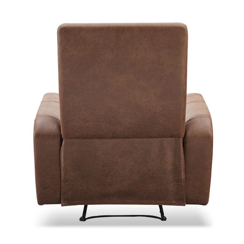 Fauteuil inclinable manuel en tissu | Structure en pin massif | 100 % polyester, capacité de 136 kg
