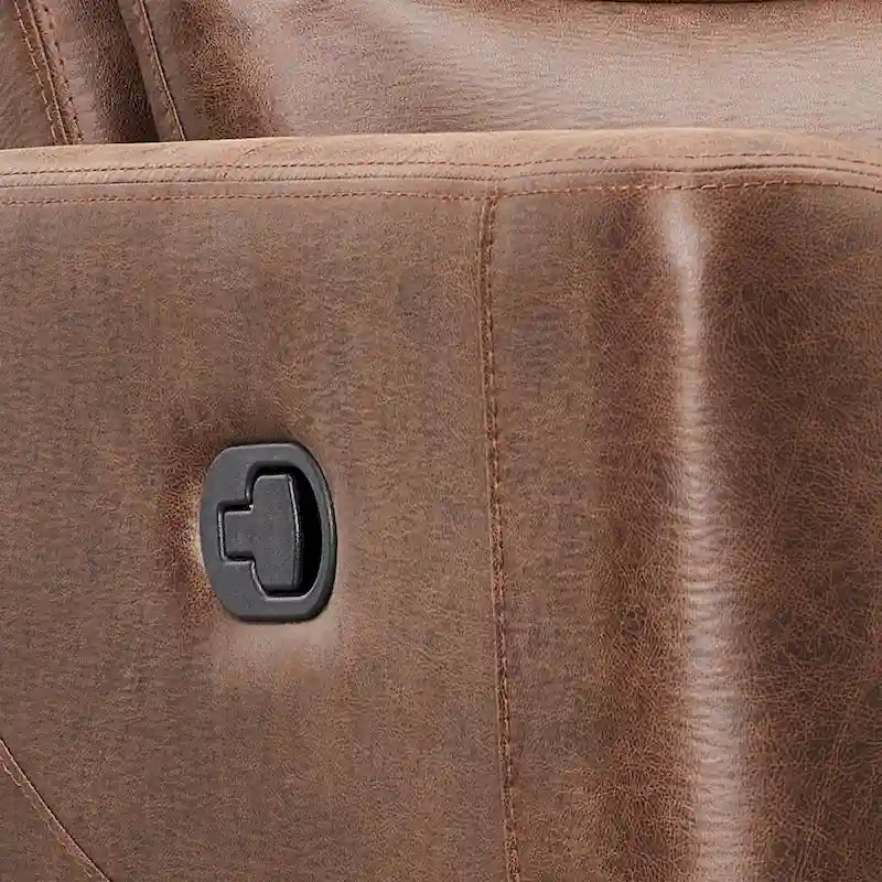 Fauteuil inclinable manuel en tissu | Structure en pin massif | 100 % polyester, capacité de 136 kg