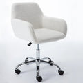 Chaise de bureau en fausse fourrure, chaise de vanité de maquillage douillette et confortable, chaise de bureau pivotante réglable en hauteur, chaise de coiffeuse