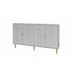 Buffet de salle à manger 4 portes laqué moderne en bois