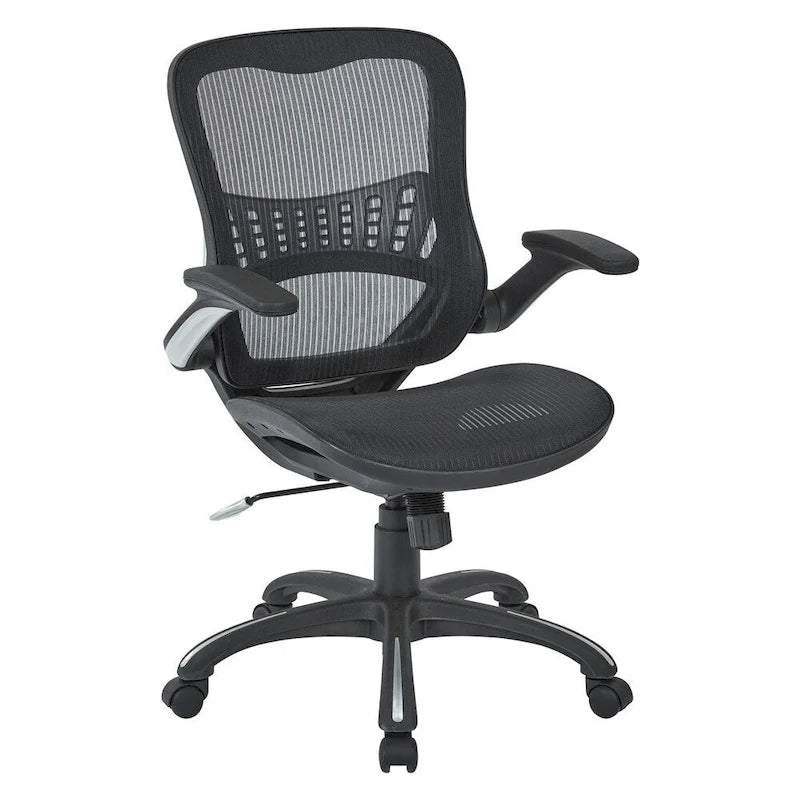 Chaise de bureau de direction en maille (dossier et assise) | Support lombaire ergonomique | Réglage pneumatique de la hauteur