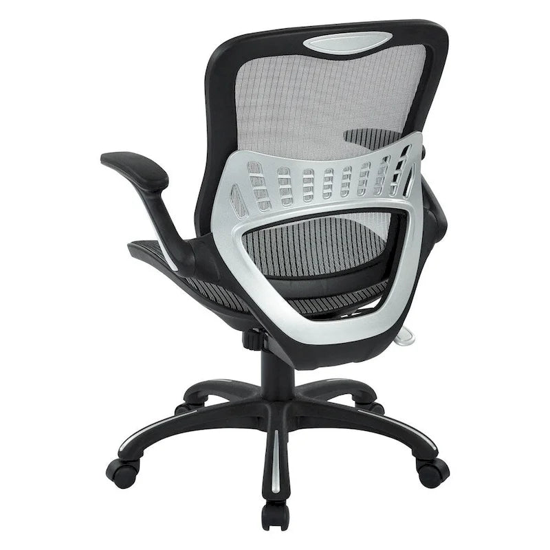 Chaise de bureau de direction en maille (dossier et assise) | Support lombaire ergonomique | Réglage pneumatique de la hauteur
