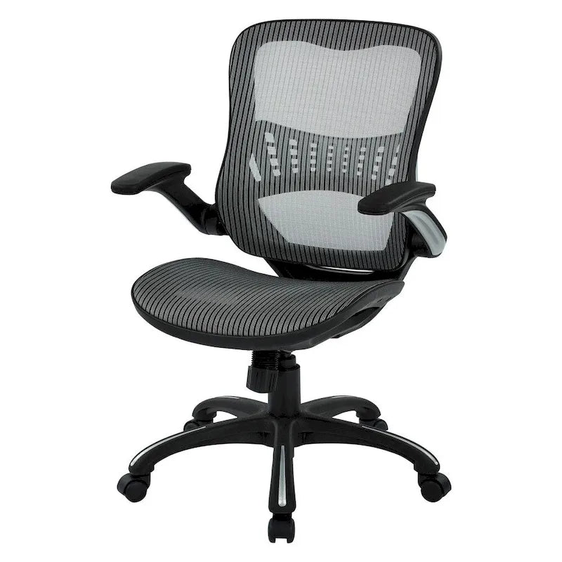 Chaise de bureau de direction en maille (dossier et assise) | Support lombaire ergonomique | Réglage pneumatique de la hauteur